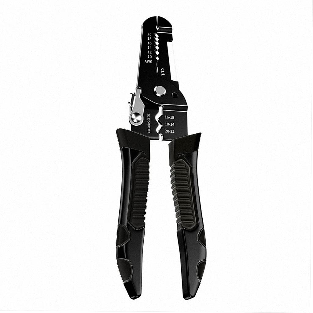 Serplex Wire Cutter Wire Stripper Cutting Plier 9 IN 1 Crimping Tool for 20-10 AWG Electrical Wire Cables, Wire Cutter Tool Electric Cable Stripping Tool with Safety Lock, Wire Stripper and Cutter Serplex Wire Cutter Wire Stripper Cutting Plier 9 IN 1 Crimping Tool for 20-10 AWG Electrical Wire Cables, Wire Cutter Tool Electric Cable Stripping Tool with Safety Lock, Wire Stripper and Cutter